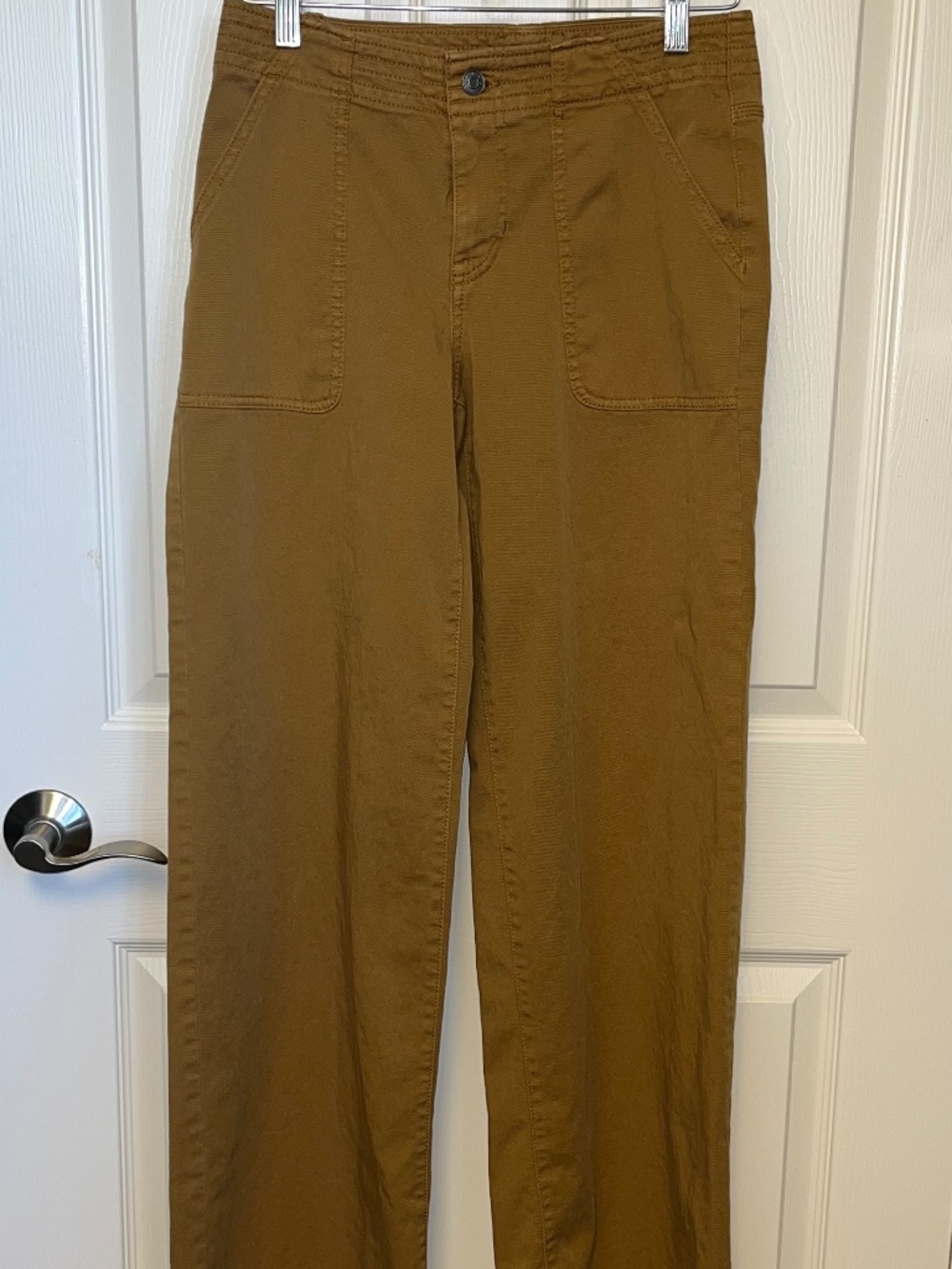PrAna Sancho Pants Women Dark Gold / Antique Bronze Organic Cotton 4